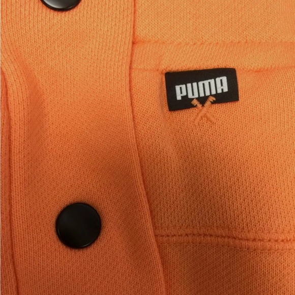 NEW WITH TAGS Puma Men's Orange Cotton Baseline Reversible Track Pant Size XL - Picture 6 of 8